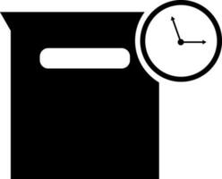 icoon of symbool van Aan tijd levering. vector