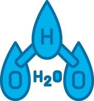 h2o vector icoon ontwerp