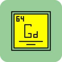 gadolinium vector icoon ontwerp