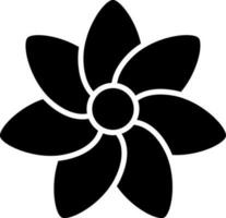 illustratie van bloem glyph icoon. vector