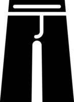 broek of hijgen icoon in glyph stijl. vector