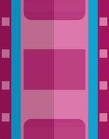 film strip in roze en blauw kleur. vector