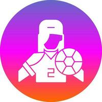 Amerikaans voetbal speler vector icoon ontwerp