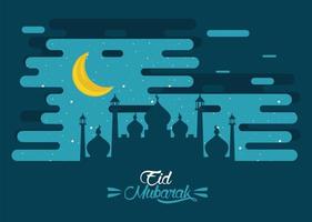 eid mubarak paleis vector