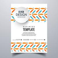 Abstracte stijlvolle buis brochure kaartsjabloon ontwerp vector