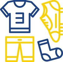 Amerikaans voetbal uniform vector icoon ontwerp