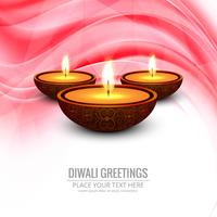 Gelukkige Diwali-festival achtergrondvector vector