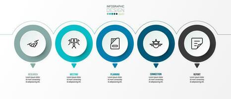 tijdlijn grafieksjabloon zakelijke infographic. vector