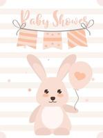 baby shower konijn vector