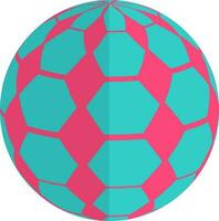 illustratie van Amerikaans voetbal spel icoon met bal in voor de helft schaduw. vector