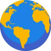 illustratie van aarde wereldbol. vector