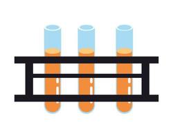 beker en buisjes testen vector
