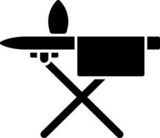 illustratie van ijzer Aan bord glyph icoon. vector