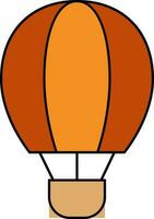 vlak illustratie van heet lucht ballon. vector