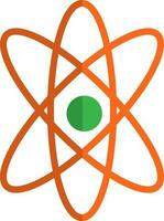 atomair structuur in oranje en groen kleur. vector