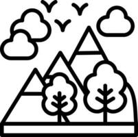 Alpen vector icoon ontwerp