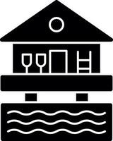 strand hut vector icoon ontwerp