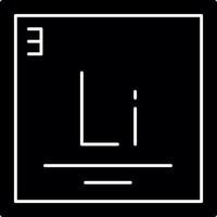 lithium vector icoon ontwerp
