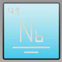 niobium vector icoon ontwerp