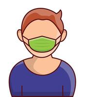 vrouw veiligheid masker vector illustratie Aan een achtergrond.premium kwaliteit symbolen.vector pictogrammen voor concept en grafisch ontwerp.