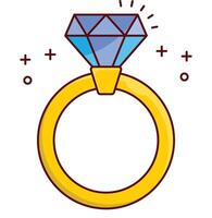 diamant ring vector illustratie Aan een achtergrond.premium kwaliteit symbolen.vector pictogrammen voor concept en grafisch ontwerp.