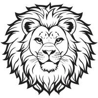 leeuw hoofd logo vector. dier mascotte vector illustratie. voorraad illustratie