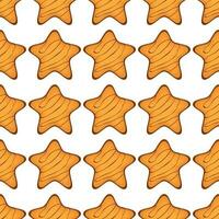 patroon eigengemaakt koekje verschillend smaak in gebakje biscuit vector