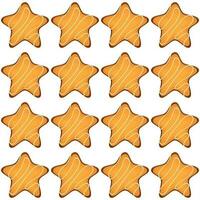 patroon eigengemaakt koekje verschillend smaak in gebakje biscuit vector