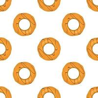 patroon eigengemaakt koekje verschillend smaak in gebakje biscuit vector