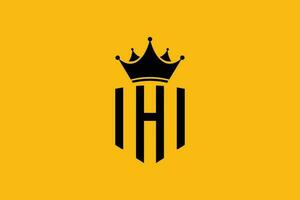printbrief h logo vector met modern concept ontwerp idee