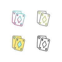 poker vector icoon