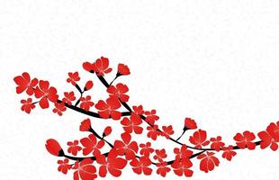 abstracte bloemen sakura bloem Japanse natuurlijke achtergrond vectorillustratie vector