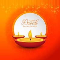 Decoratieve Gelukkige Diwali-festivalachtergrond vector
