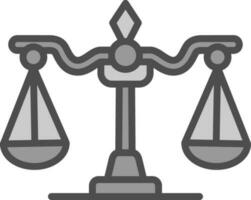 rechtvaardigheid schaal vector icoon ontwerp