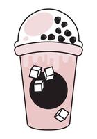 bubble milk iced vector