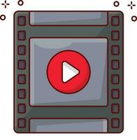 video reel vectorillustratie op een background.premium kwaliteit symbolen.vector iconen voor concept en grafisch ontwerp. vector