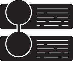 document met papier pin icoon in zwart en wit stijl. vector