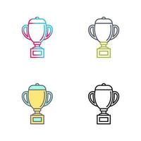 trofee vector pictogram