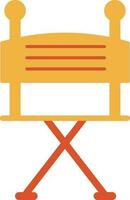 illustratie van regisseur stoel icoon voor zitten. vector