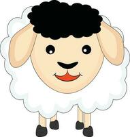 staand grappig schapen in vlak stijl illustratie. vector