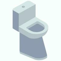 vlak illustratie van toilet isometrische element. vector