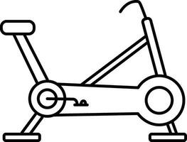 vector symbool van oefening fiets of fiets.