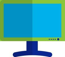 groen en blauw computer. vector