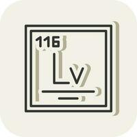 livermorium vector icoon ontwerp