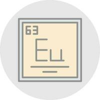 europium vector icoon ontwerp