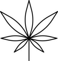 illustratie van marihuana blad icoon. vector
