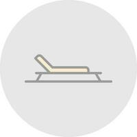 strand stoel vector icoon ontwerp