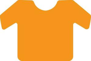 t-shirt in oranje kleur. vector