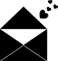mail teken of symbool in vlak stijl. vector