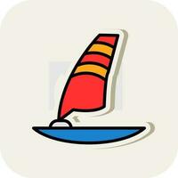 windsurfen vector icoon ontwerp